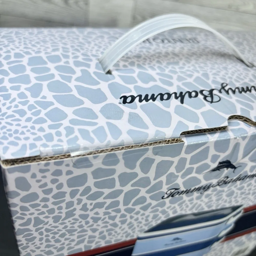 NIB Tommy Bahama Bento‎ Box/Lunch Box w/Handle, 3 Tier, Leak-proof, Plastic